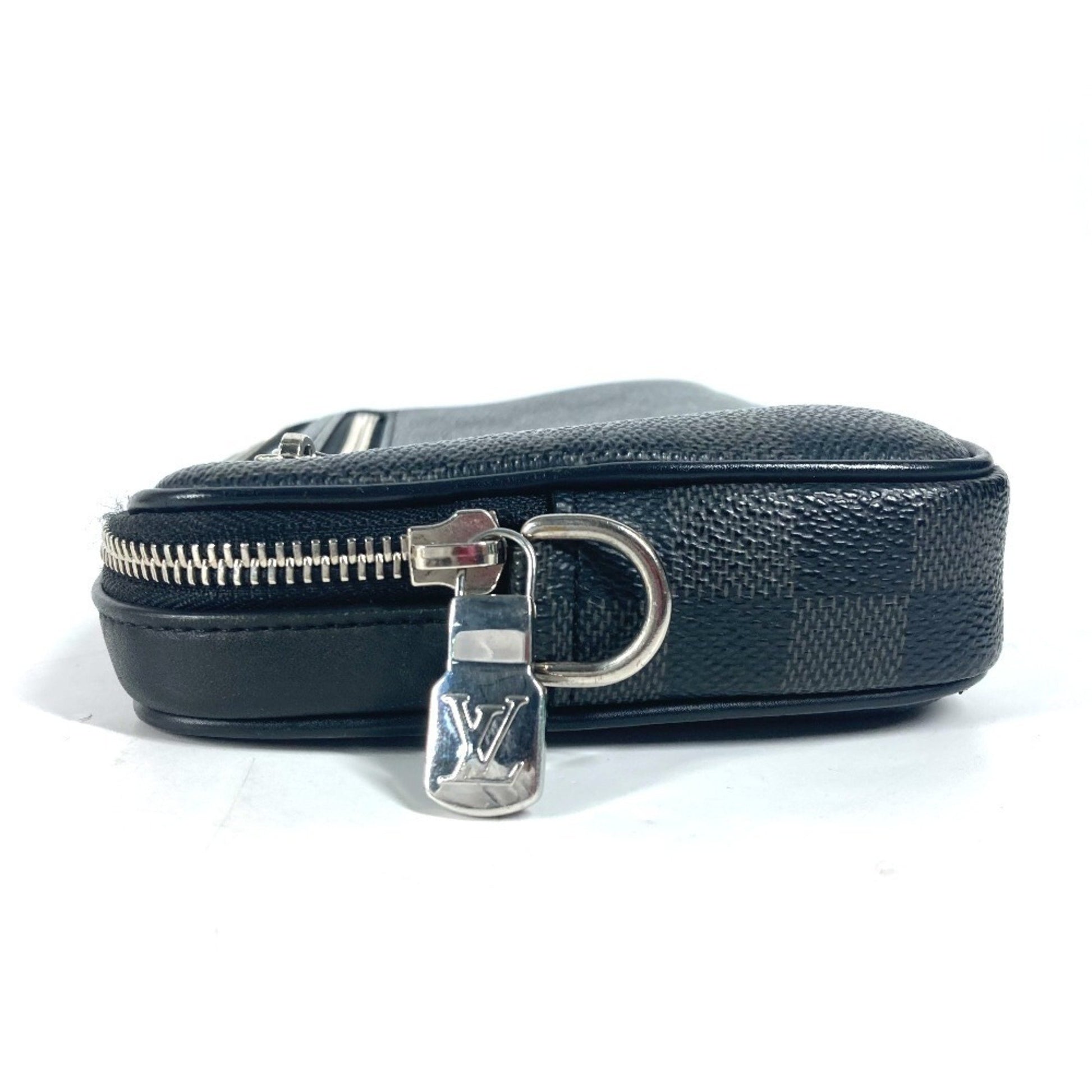 Louis Vuitton Alpha, Black, Canvas, clutch