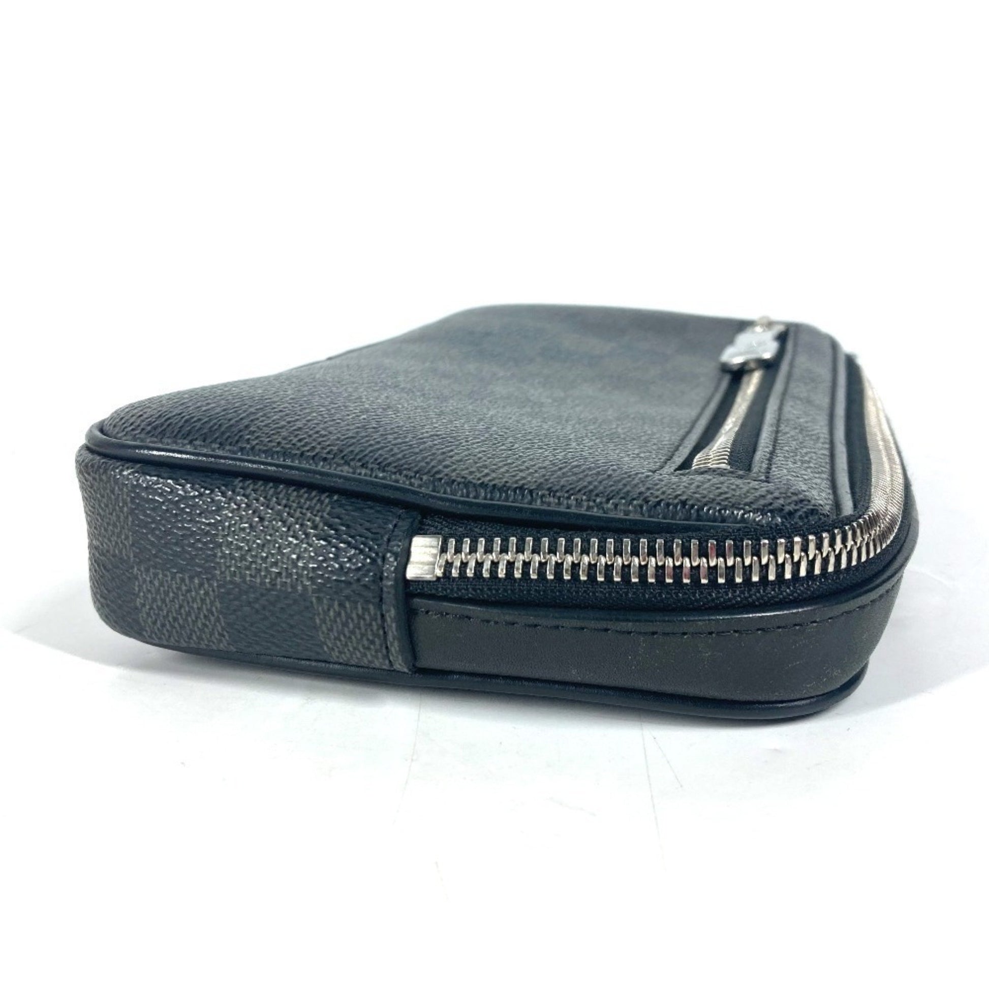 Louis Vuitton Alpha, Black, Canvas, clutch