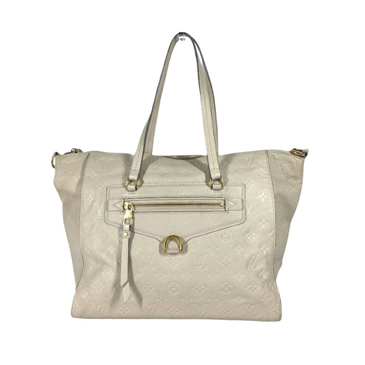 Louis Vuitton Lumineuse, White, Leather, tote