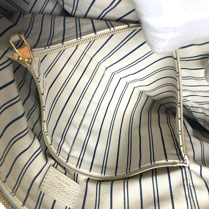 Louis Vuitton Lumineuse, White, Leather, tote