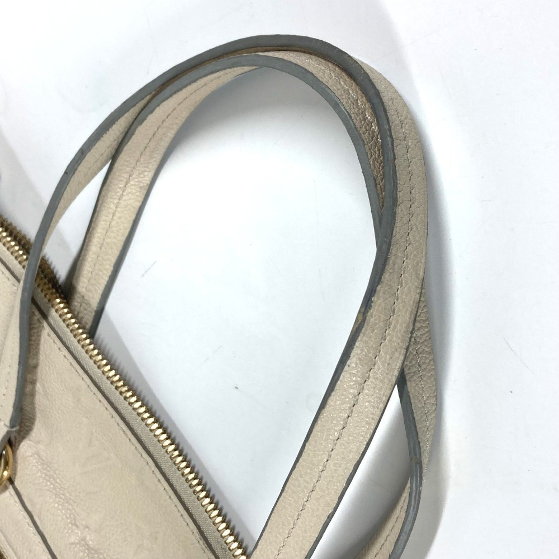 Louis Vuitton Lumineuse, White, Leather, tote