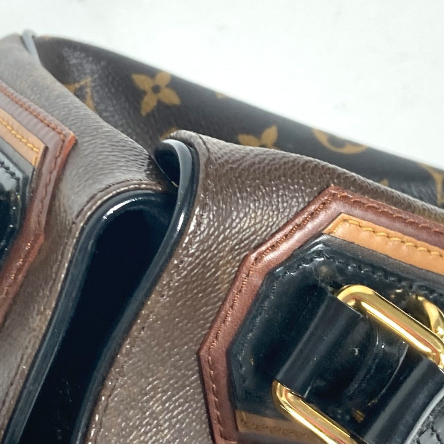 Louis Vuitton Griet Mirage, Brown, Canvas, shoulder