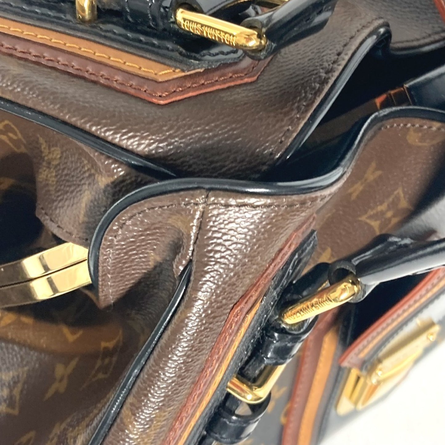 Louis Vuitton Griet Mirage, Brown, Canvas, shoulder
