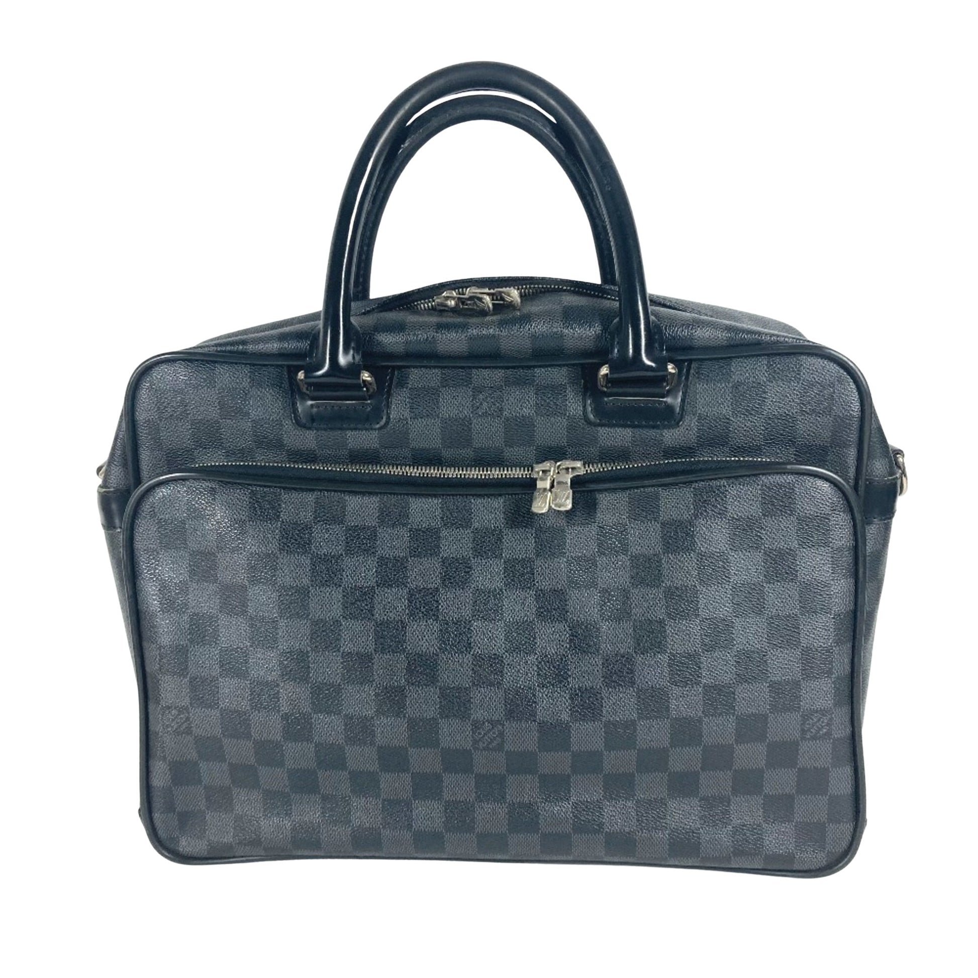 Louis Vuitton Icare, Black, Canvas, briefcase