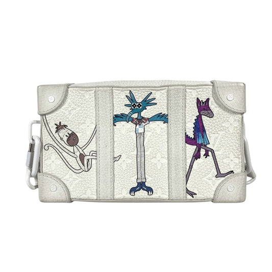 Louis Vuitton Soft Trunk, White, Leather, clutch