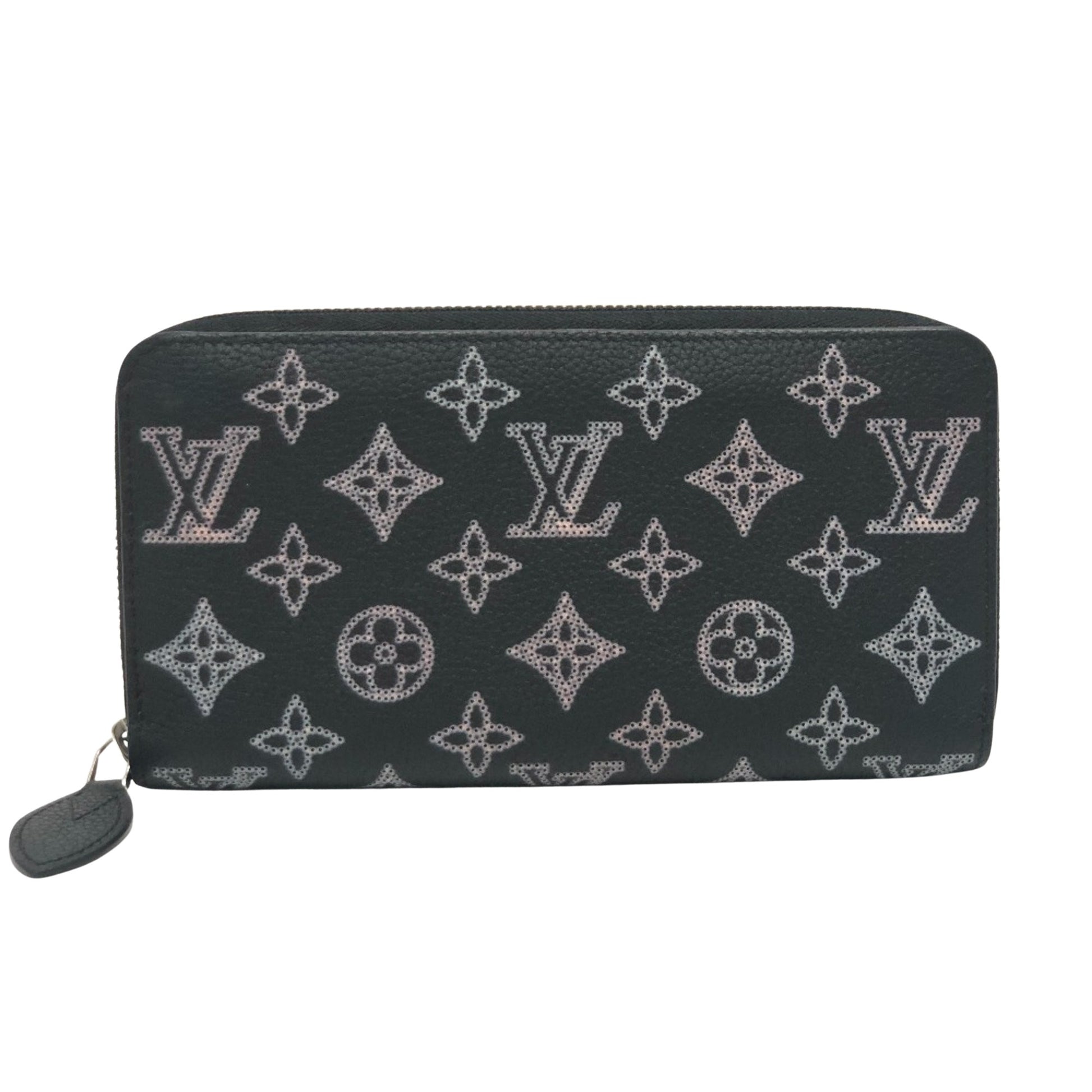 Louis Vuitton Portefeuille zippy, Black, Leather, wallet