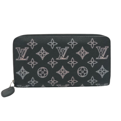 Louis Vuitton Portefeuille zippy, Black, Leather, wallet