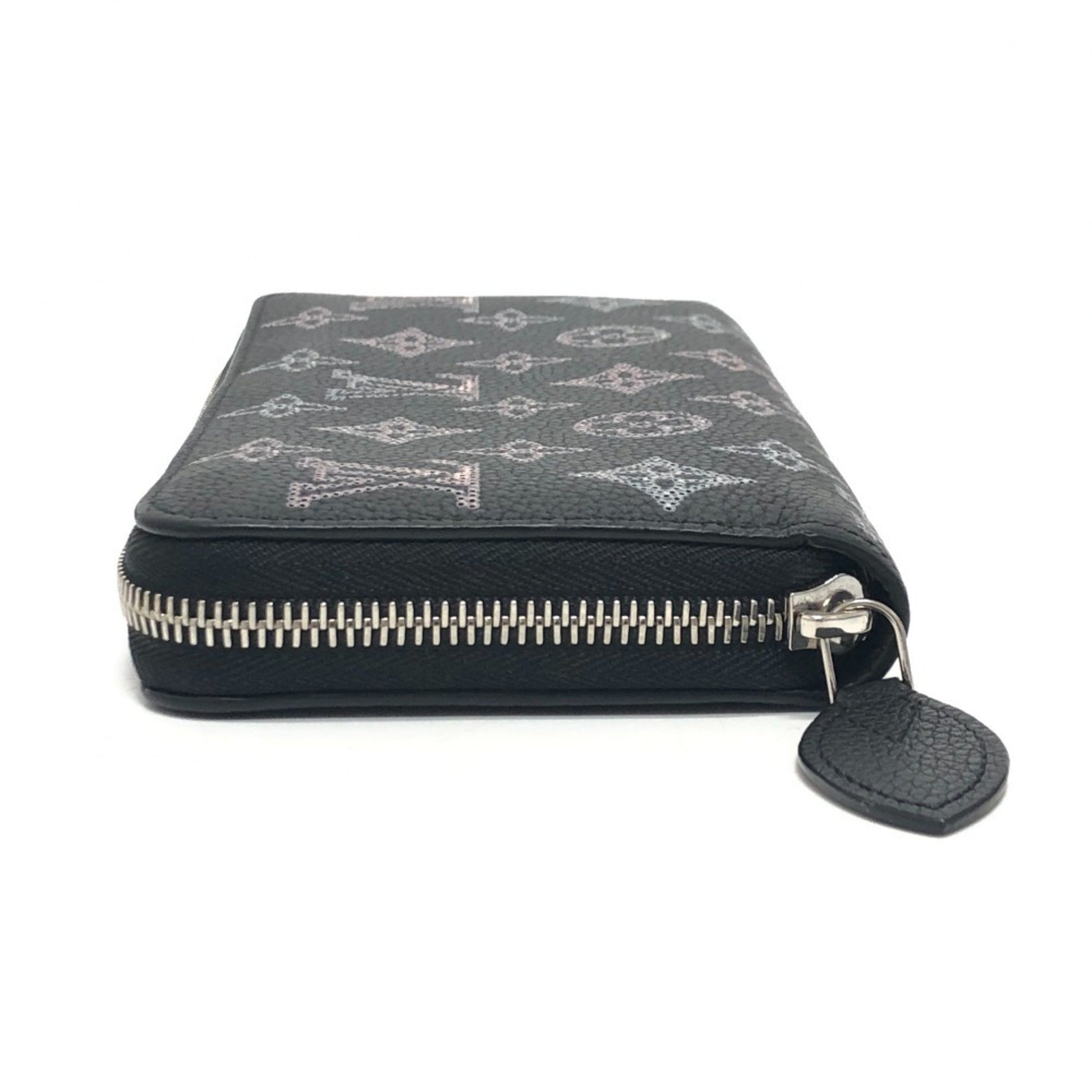 Louis Vuitton Portefeuille zippy, Black, Leather, wallet