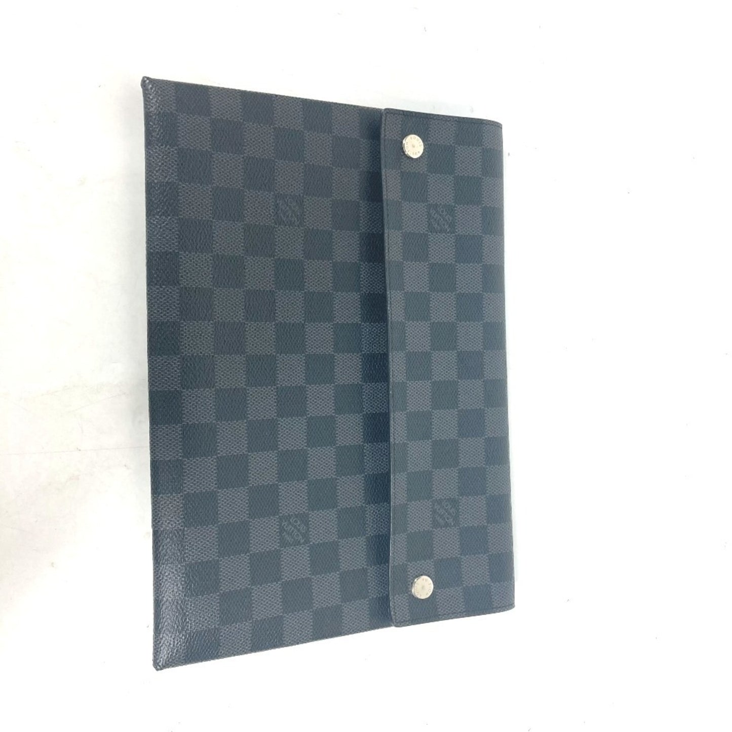 Louis Vuitton Alpha, Black, Canvas, clutch