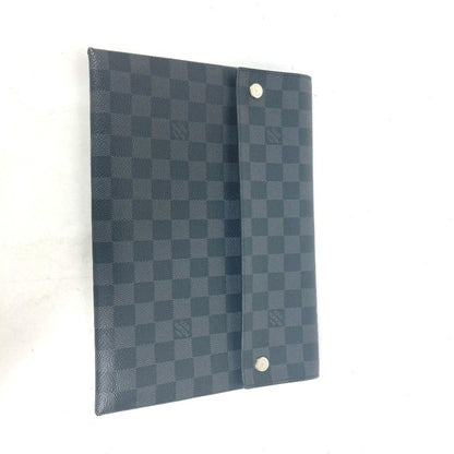 Louis Vuitton Alpha, Black, Canvas, clutch