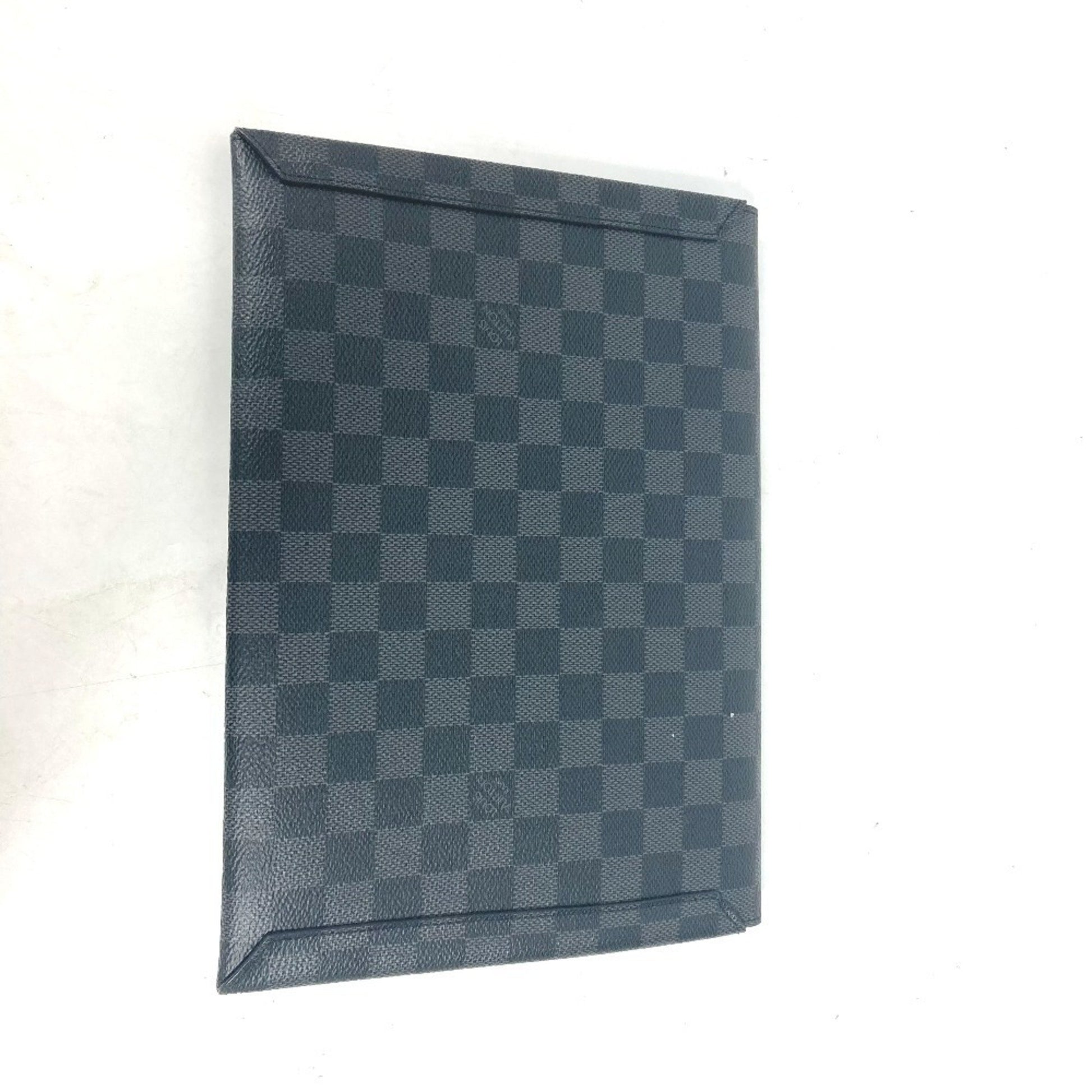 Louis Vuitton Alpha, Black, Canvas, clutch