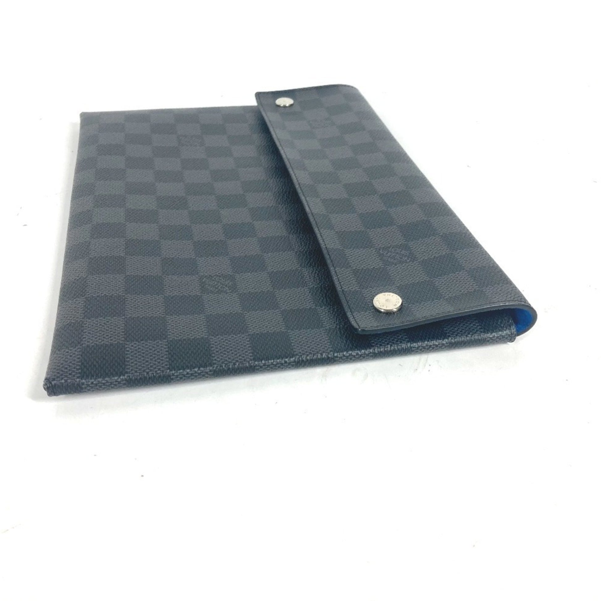 Louis Vuitton Alpha, Black, Canvas, clutch