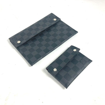 Louis Vuitton Alpha, Black, Canvas, clutch