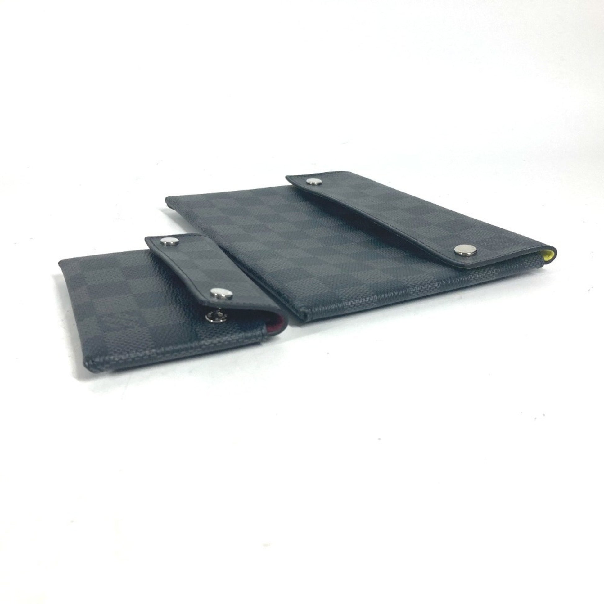 Louis Vuitton Alpha, Black, Canvas, clutch