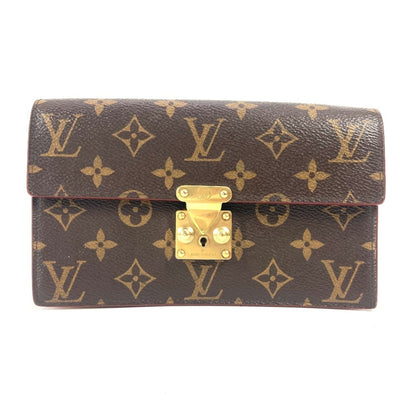 Louis Vuitton, Brown, Canvas, clutch