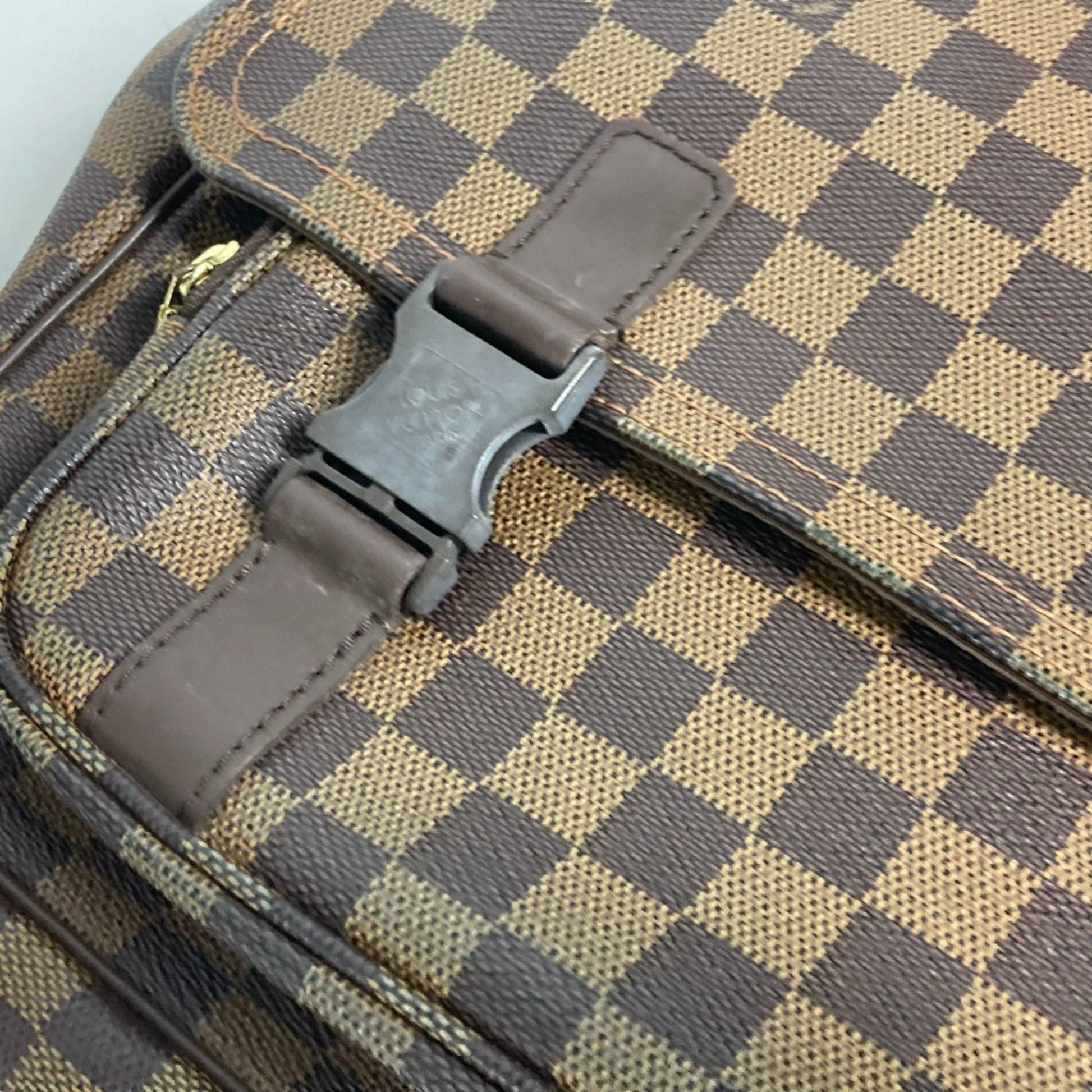 Louis Vuitton Melrose Avenue, Brown, Canvas, shoulder