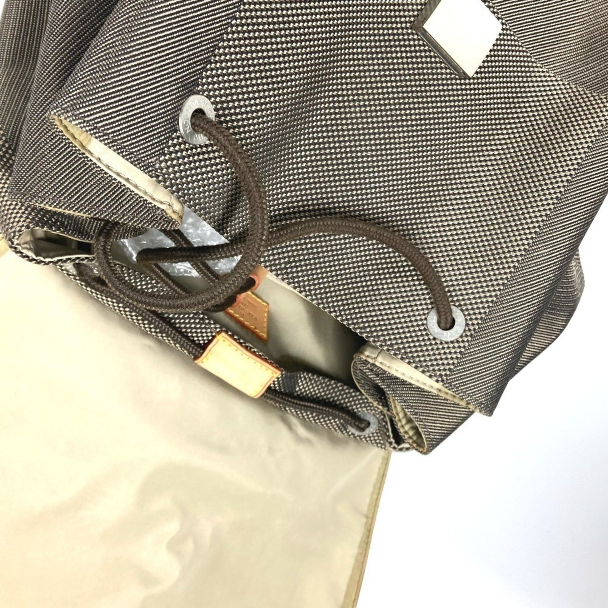 Louis Vuitton Pioneer, Khaki, Canvas, backpack
