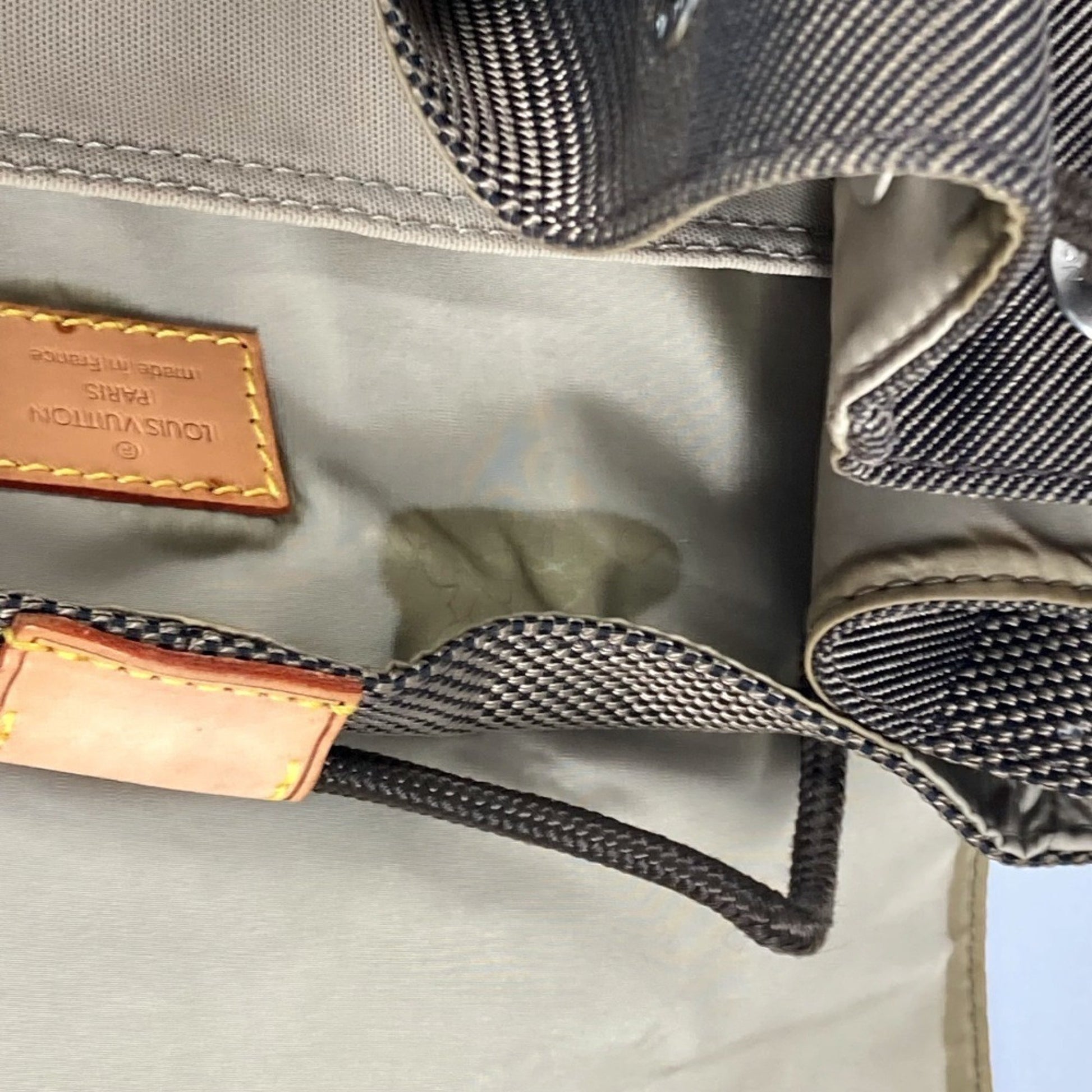 Louis Vuitton Pioneer, Khaki, Canvas, backpack