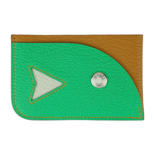 Hermès, Green, Leather, wallet