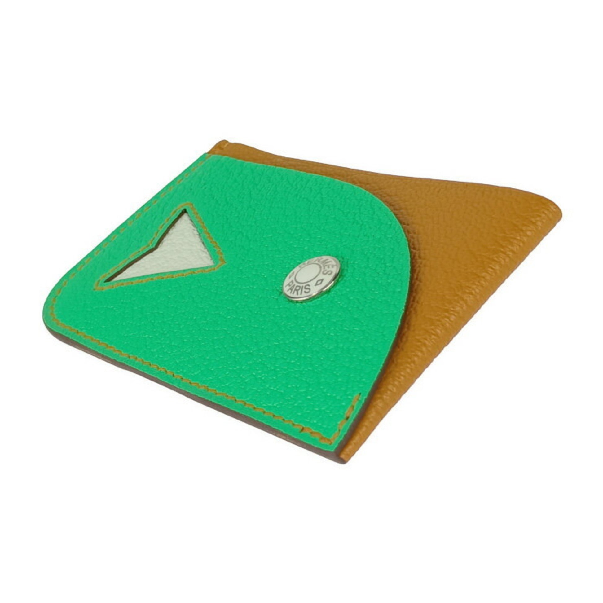Hermès, Green, Leather, wallet