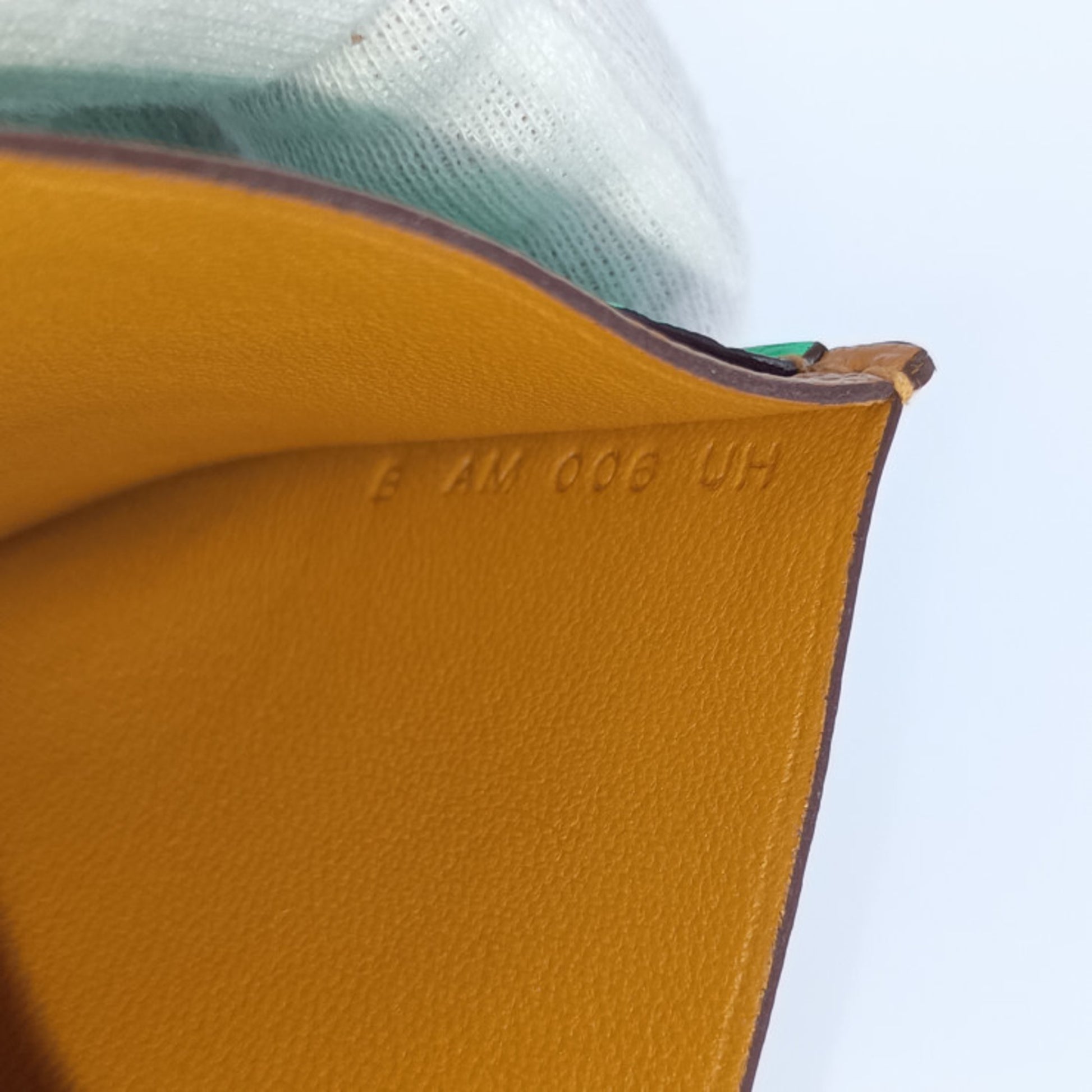 Hermès, Green, Leather, wallet