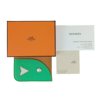 Hermès, Green, Leather, wallet