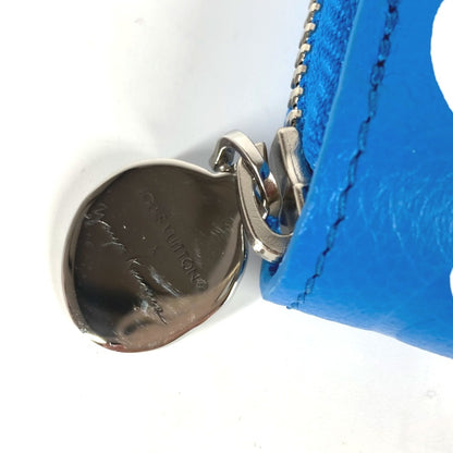 Louis Vuitton Portefeuille zippy, Blue, Leather, wallet