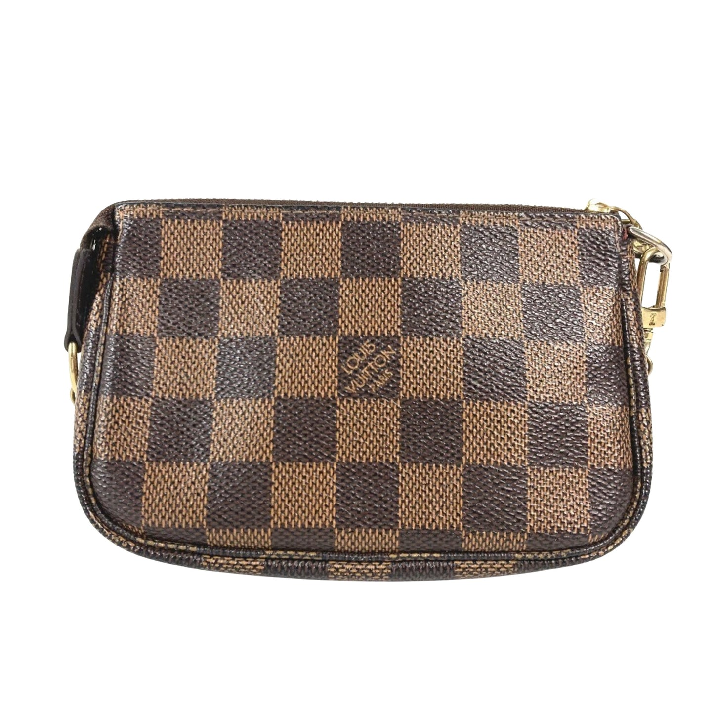Louis Vuitton Mini Pochette Accessoires, Brown, Canvas, clutch