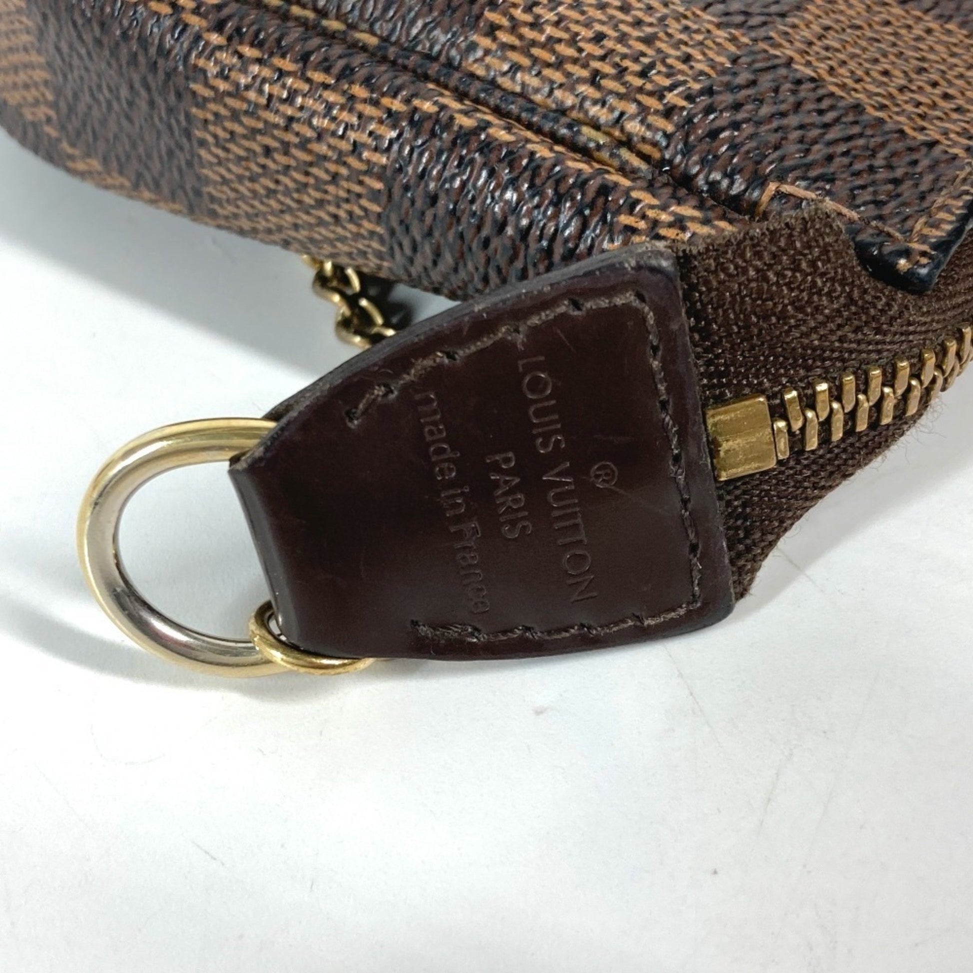Louis Vuitton Mini Pochette Accessoires, Brown, Canvas, clutch