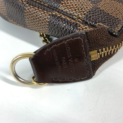 Louis Vuitton Mini Pochette Accessoires, Brown, Canvas, clutch
