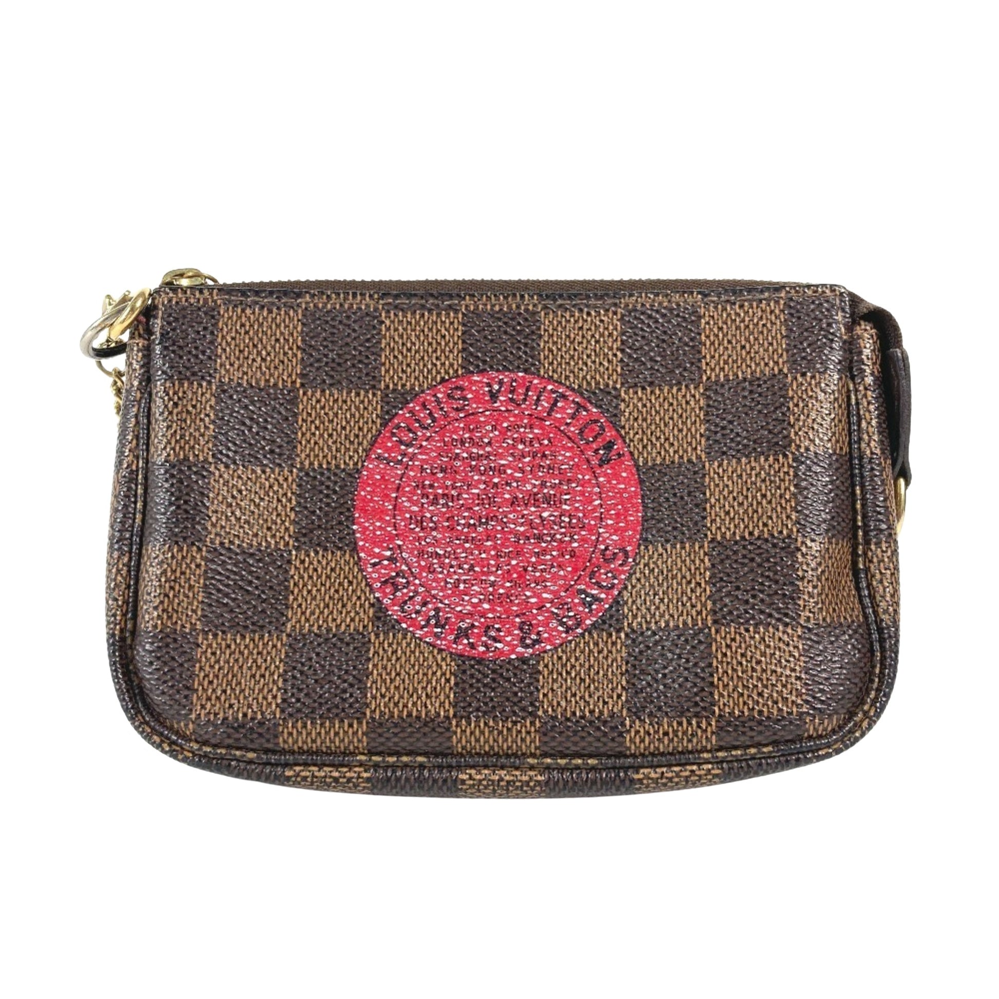 Louis Vuitton Mini Pochette Accessoires, Brown, Canvas, clutch