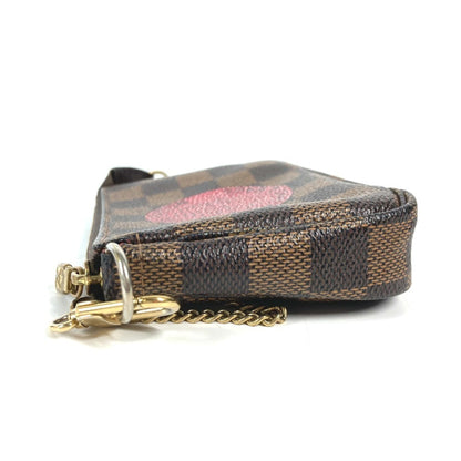 Louis Vuitton Mini Pochette Accessoires, Brown, Canvas, clutch