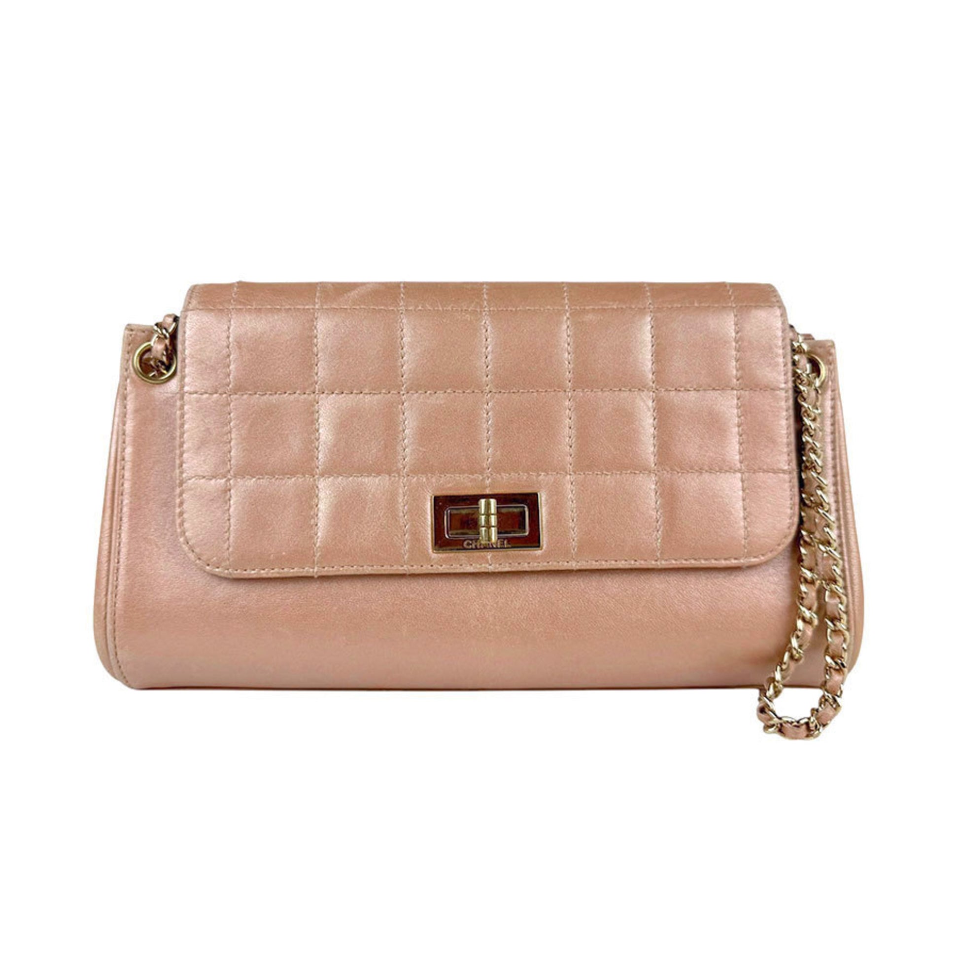 "Chanel 2,55", Pink, Leather, shoulder