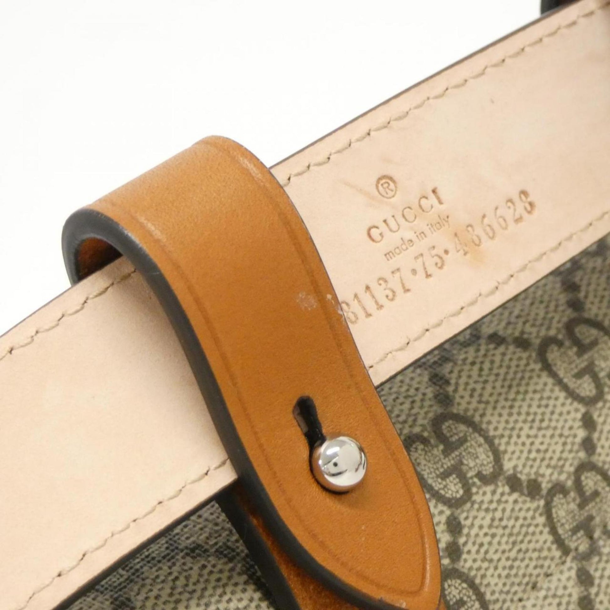 Gucci Bamboo, Beige, Leather, clutch