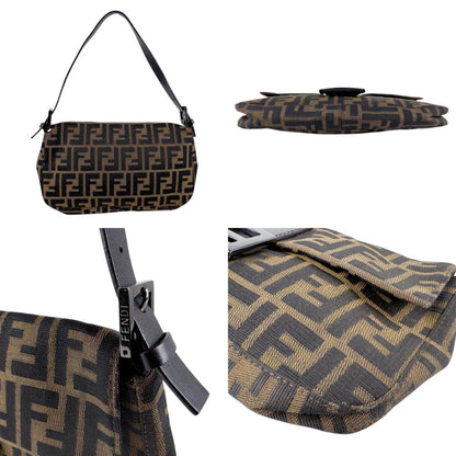 Fendi Zucca, Brown, Canvas, handbag