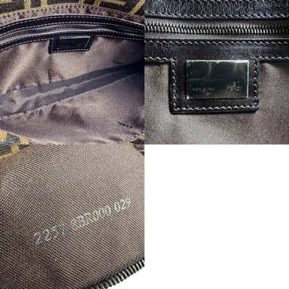 Fendi Zucca, Brown, Canvas, handbag