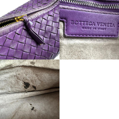Bottega Veneta Intrecciato, Purple, Leather, handbag