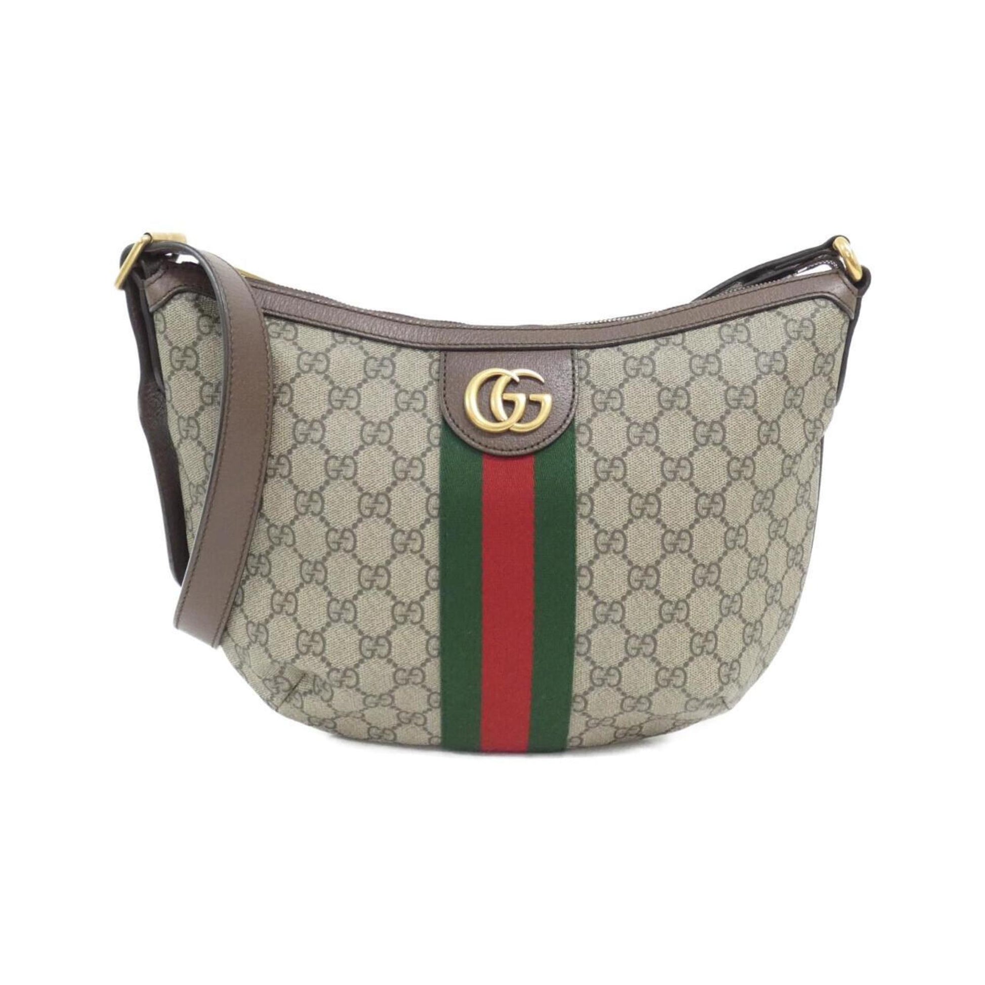 Gucci Ophidia, Beige, Canvas, shoulder
