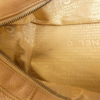 Chanel Chocolate bar, Beige, Leather, handbag
