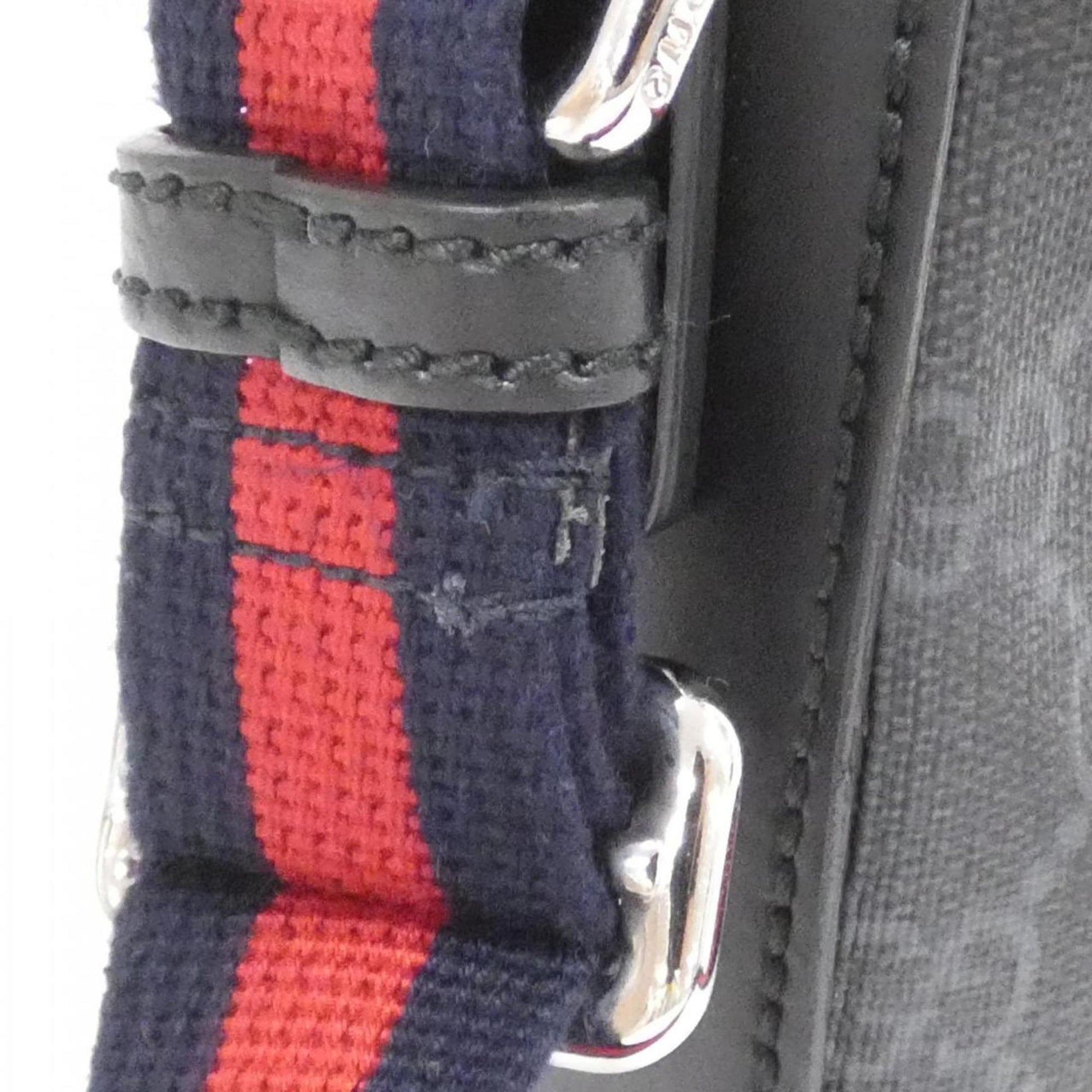 Gucci Web, Black, Canvas, shoulder