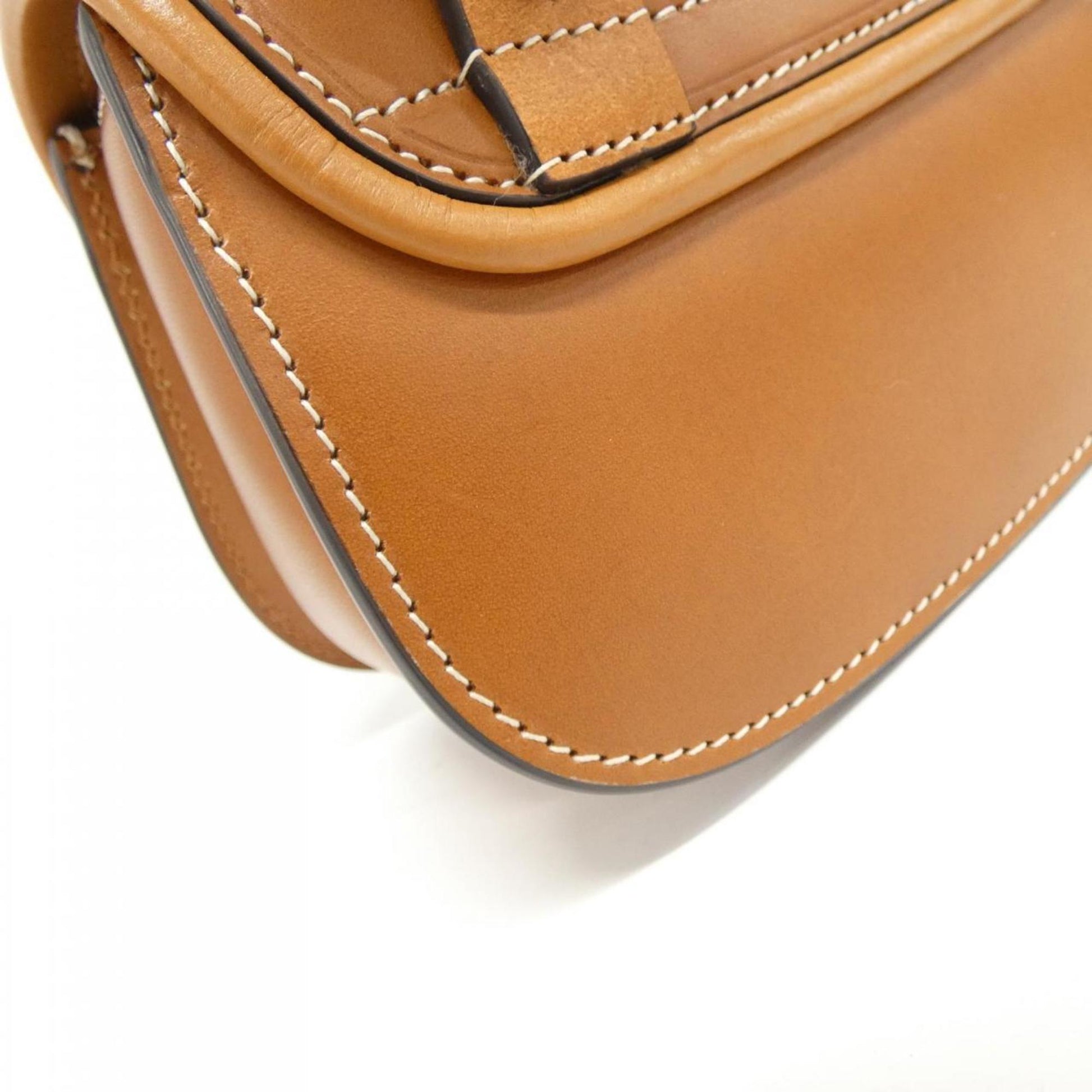 Gucci Bamboo, Brown, Leather, clutch