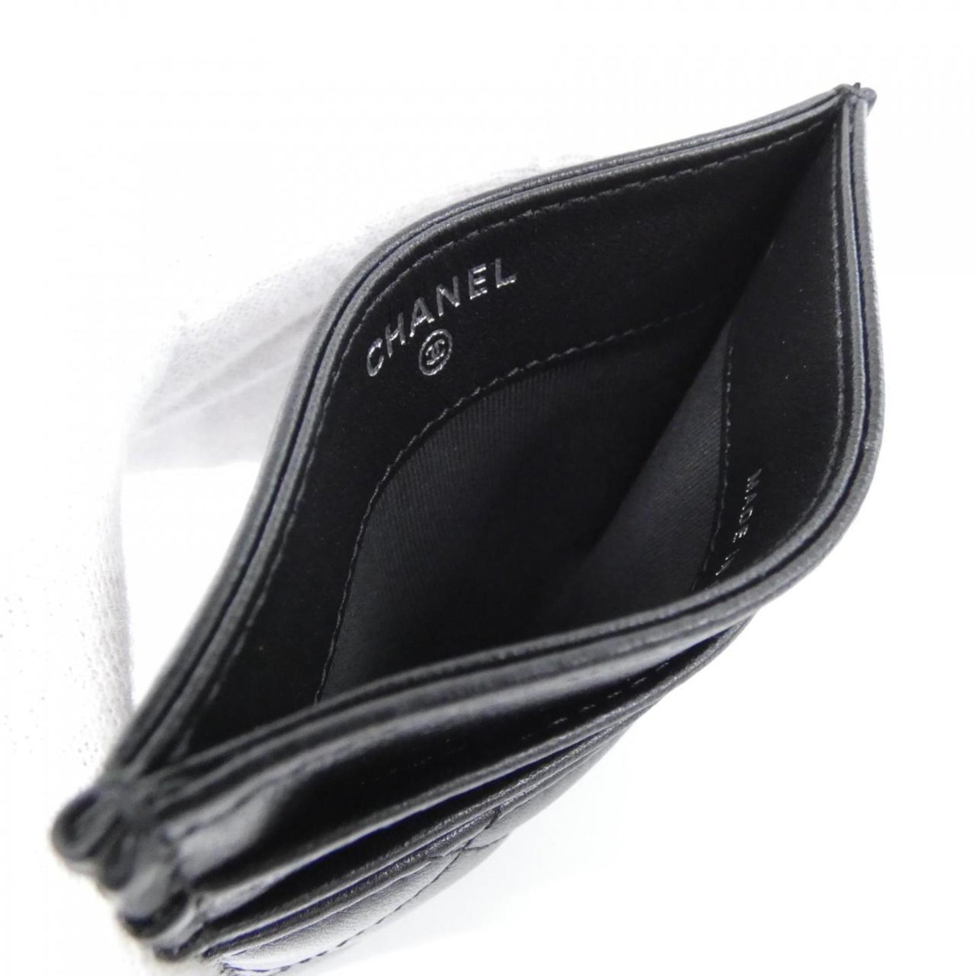 Chanel Timeless, Black, Leather, wallet