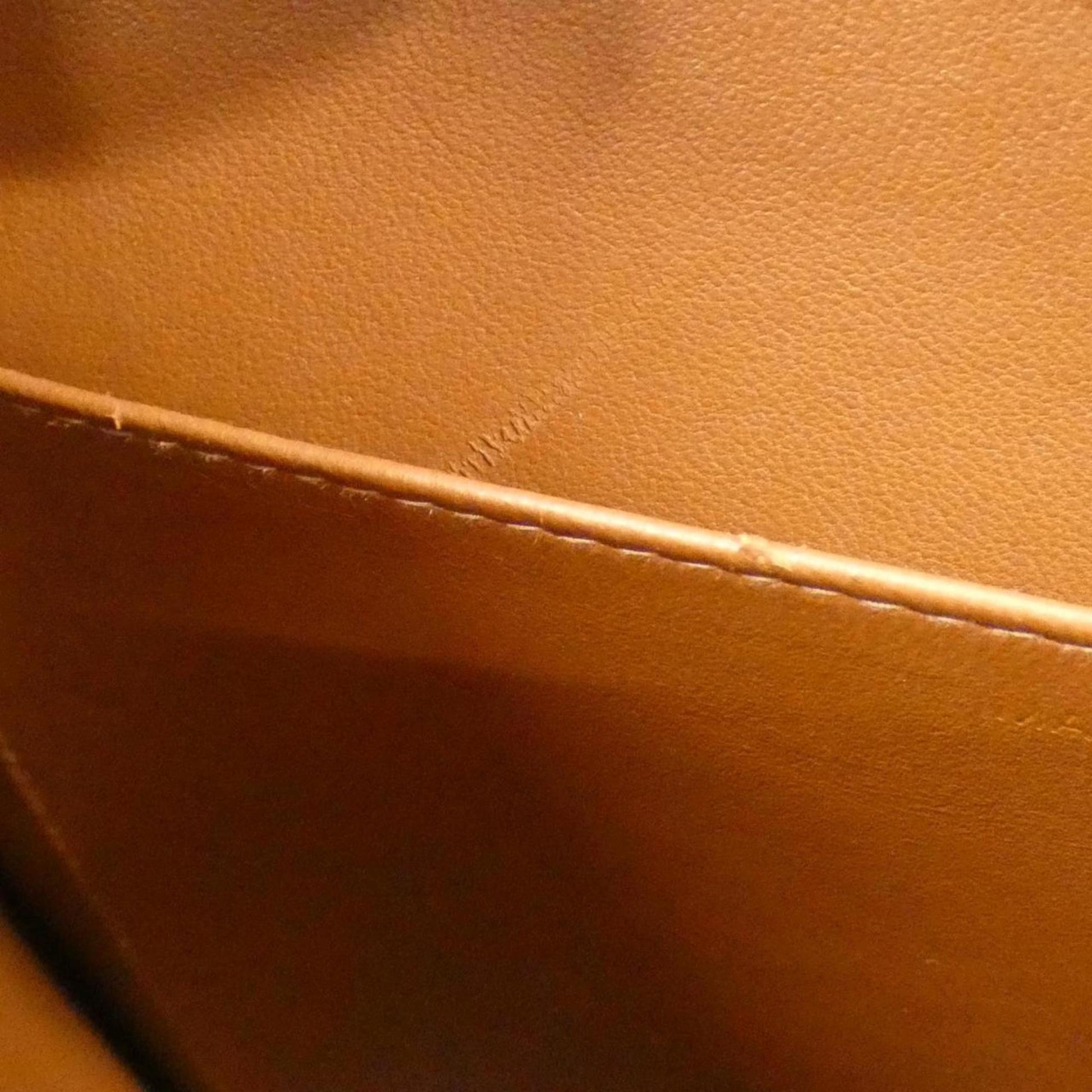 Chanel Petite Shopping Tote, Brown, Leather, handbag