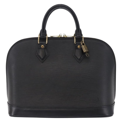 Louis Vuitton Alma Epi Leather, Black, Leather, Handbag