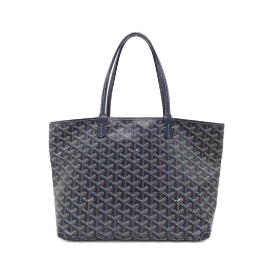 Goyard Saint Louis PM, Navy, Canvas, tote