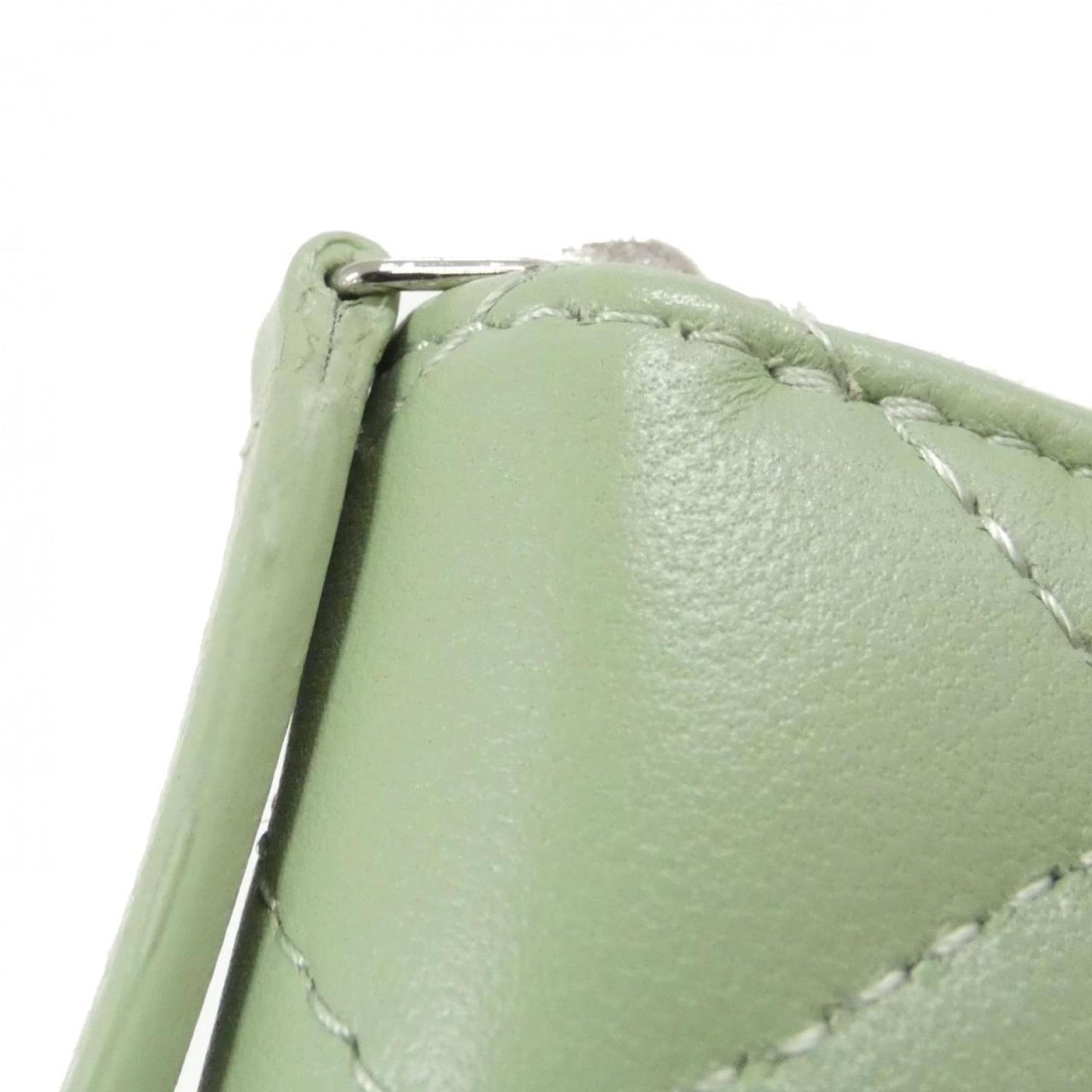 Chanel Porte monnaie, Green, Leather, wallet