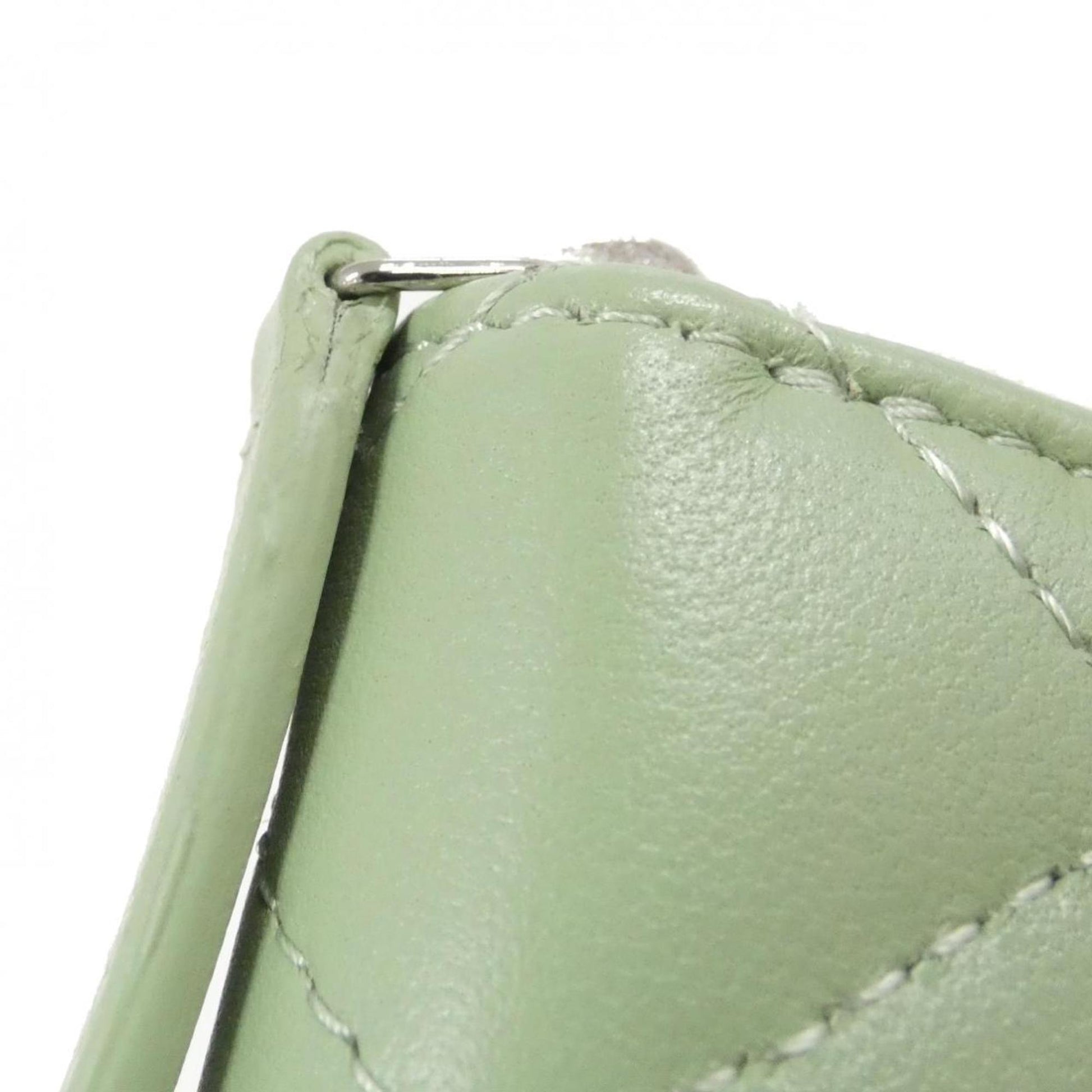 Chanel Porte monnaie, Green, Leather, wallet