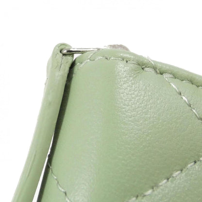 Chanel Porte monnaie, Green, Leather, wallet