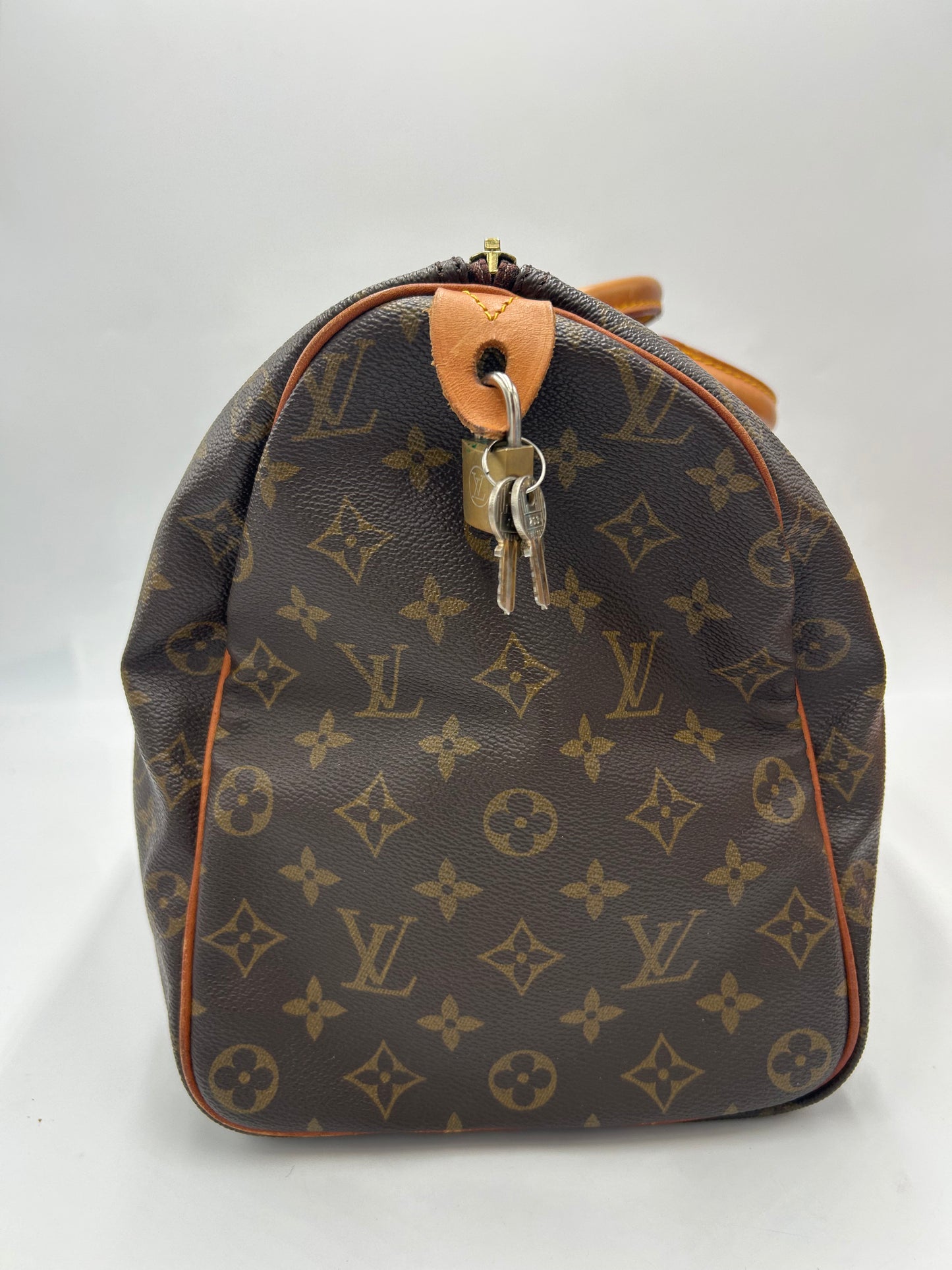 Louis Vuitton Speedy Monogram Canvas, Brown, Canvas, Handbag