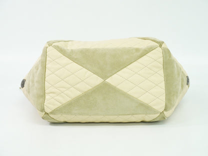 Chanel Coco Mark, Beige, Leather, tote